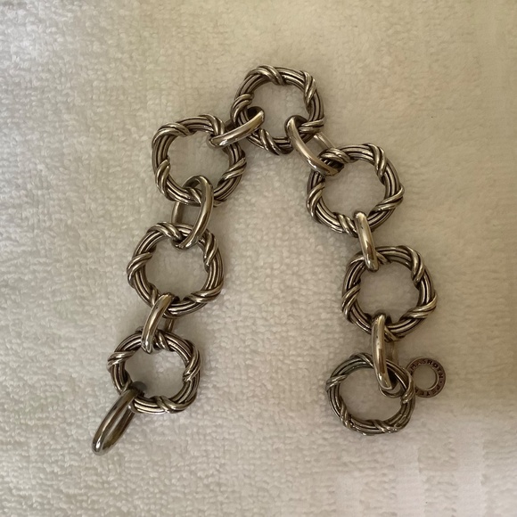 Peter Thomas Roth Signature Classic Sterling Silver Link Bracelet SZ M - Picture 7 of 16